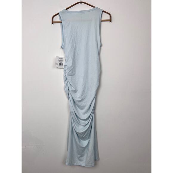 NEW Beyond Yoga Size XS Tall Fit The Mood Dress Baby Blue Bodycon Stretchy - Picture 2 of 9